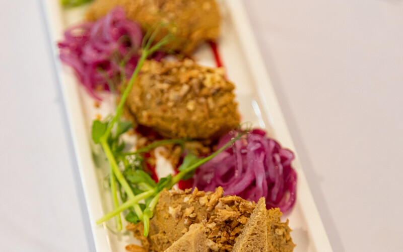 Куриное патэ с ягодным муссом