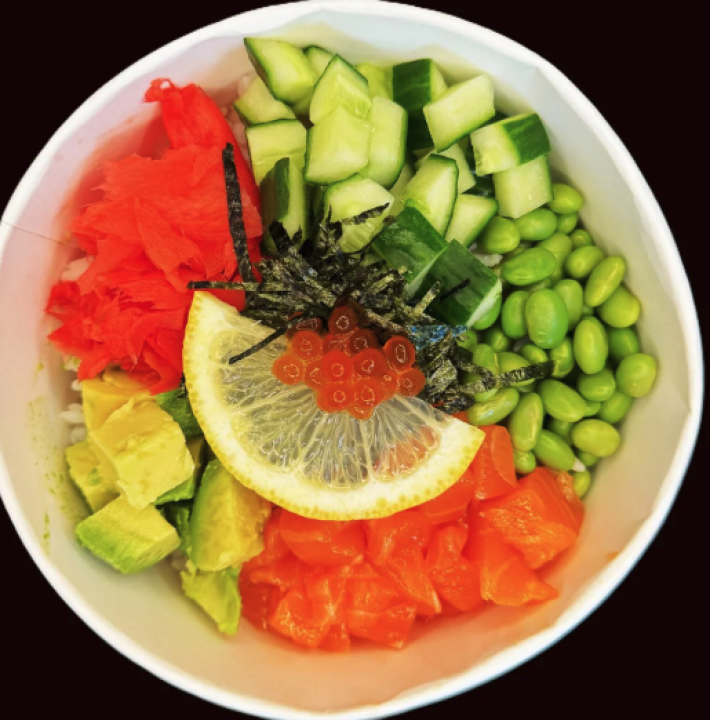 Поке с лососем