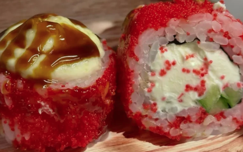 Запечённый ролл «Калифорния с крабом»