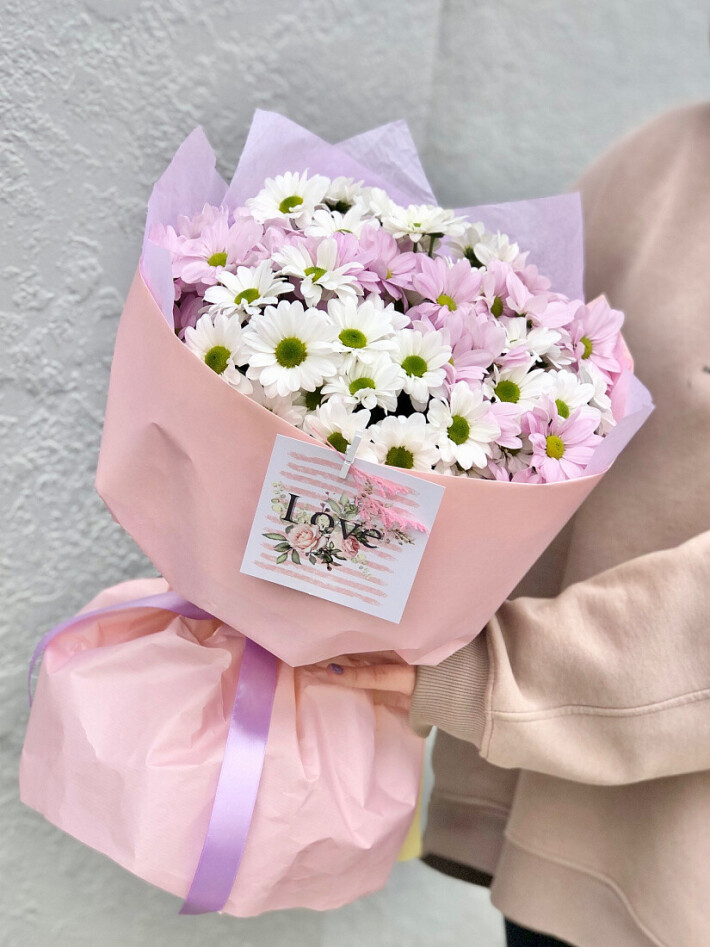 Букет ромашек mix