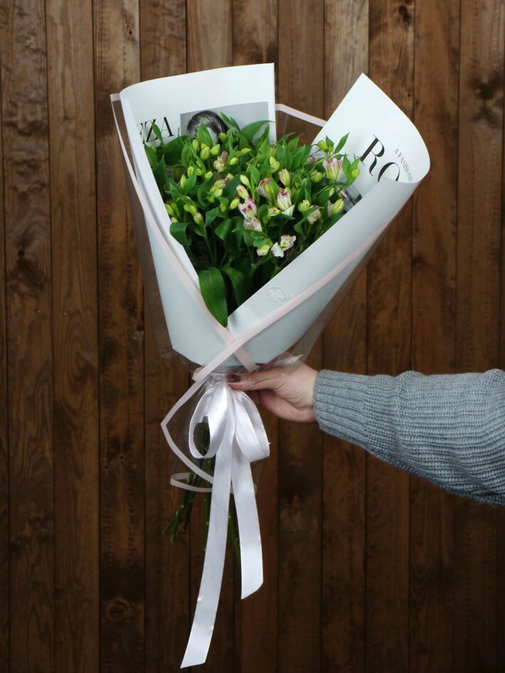 Монобукет из Альстромерии Шармелия