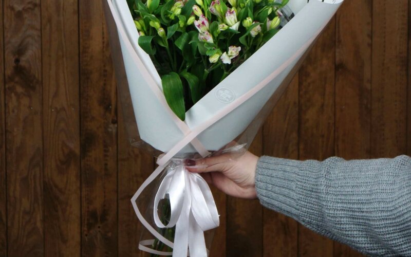 Монобукет из Альстромерии Шармелия