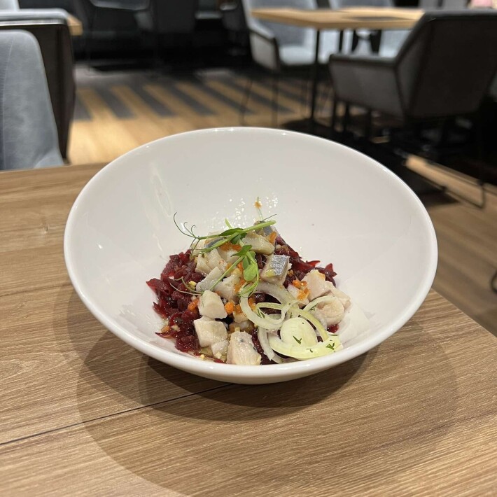 Винегрет овощной с сельдью