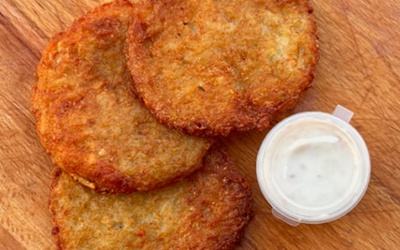 Драники со сметаной