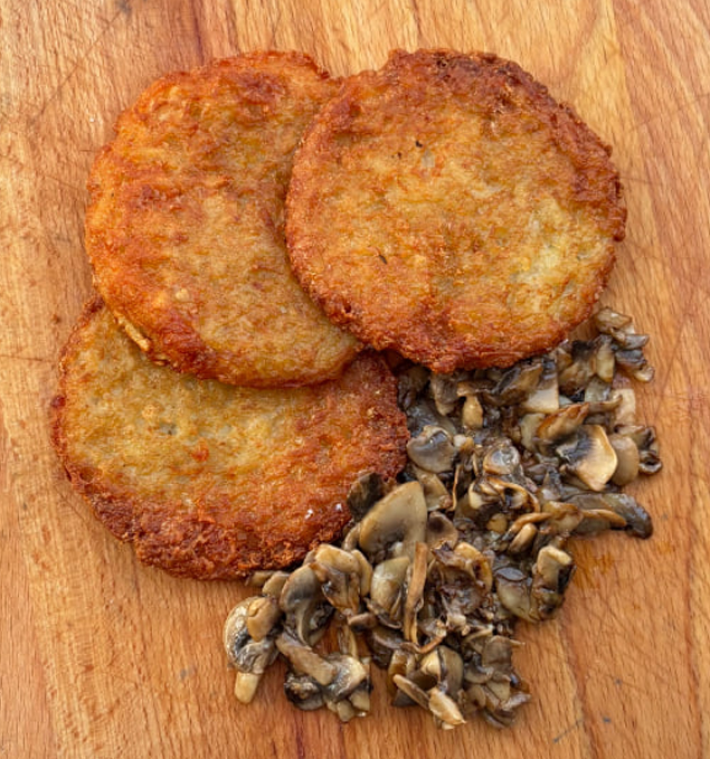 Драники с грибами