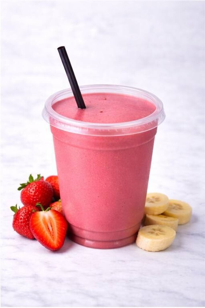 Смузи «Клубнично-банановый»