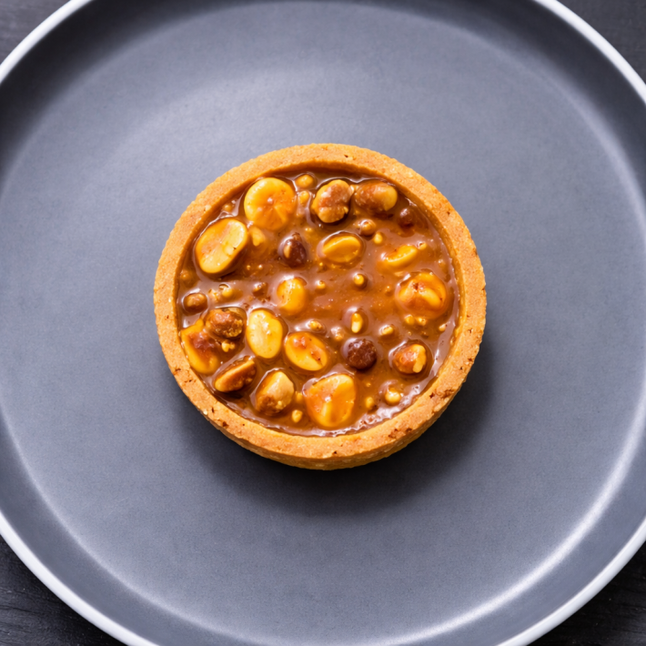 Мини-тарт карамельно-ореховый