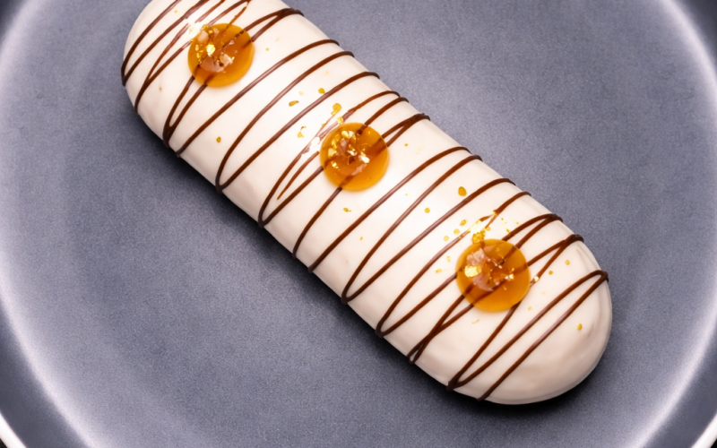 Эклер с грушей и сыром