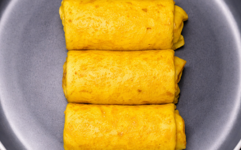 Блинчики с ветчиной и сыром