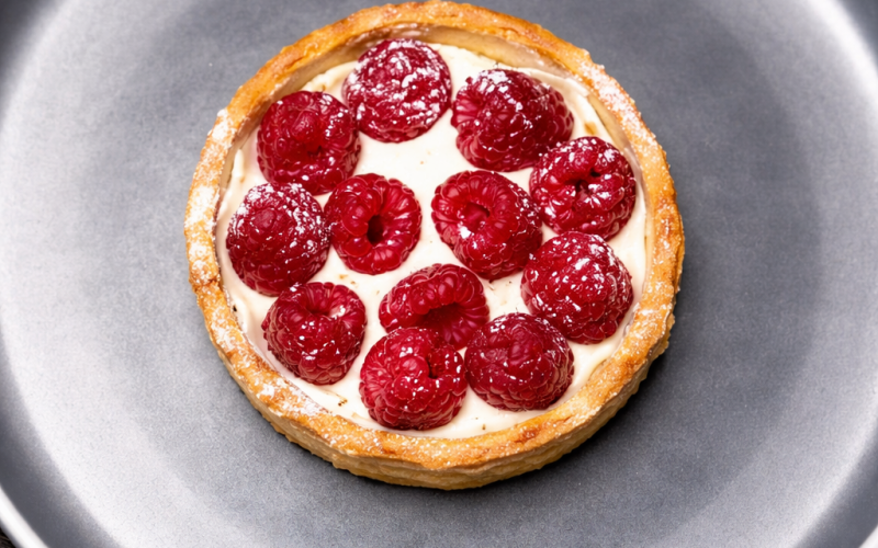 Тарталетка с малиной