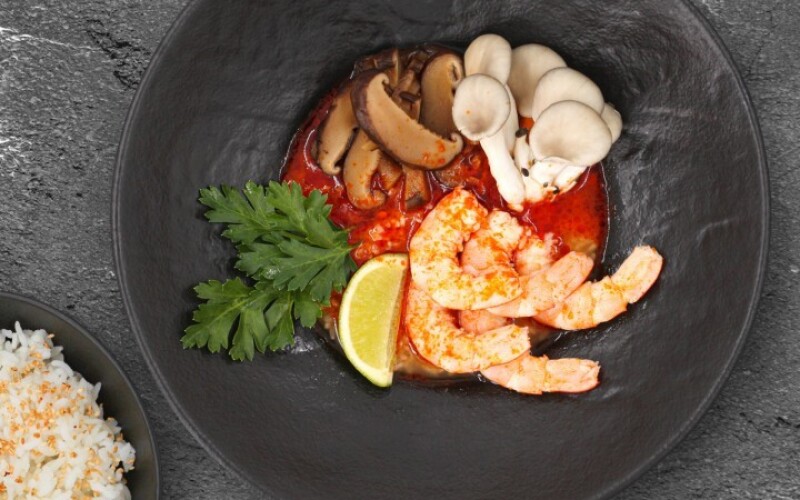 Суп «Том ям с креветками»