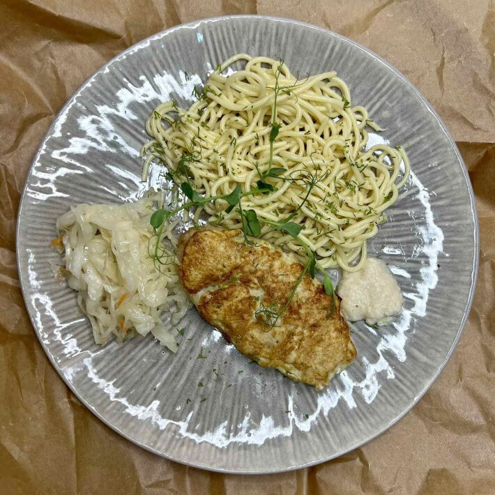 Шницель рубленый с хреном