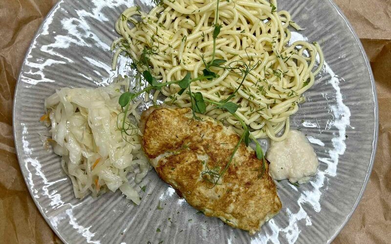 Шницель рубленый с хреном