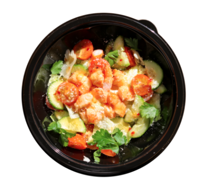 Салат с креветками