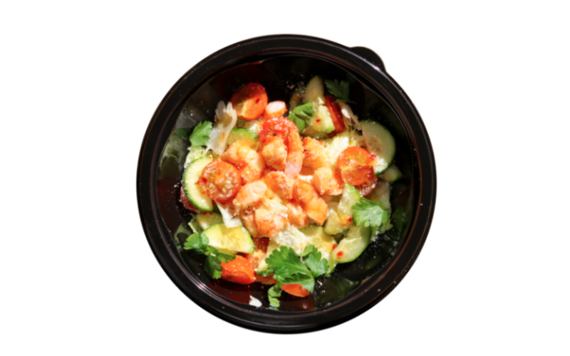 Салат с креветками