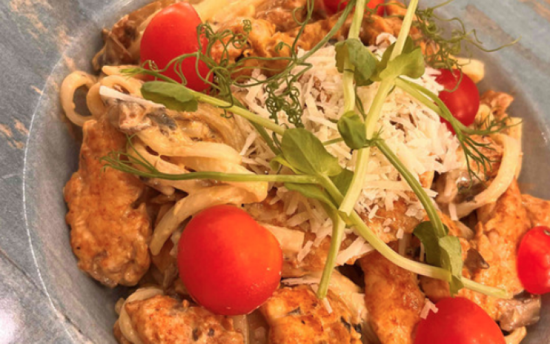 Лапша «WOK» в сливочном соусе