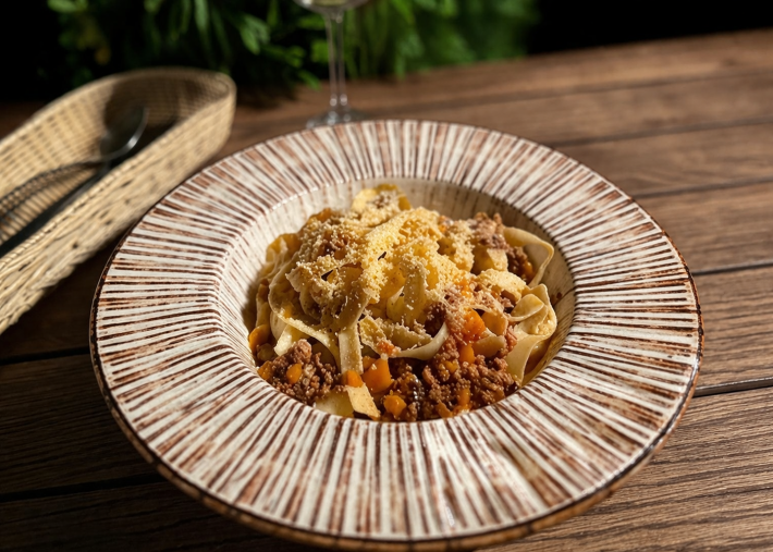 Паста «Тальятелле болоньезе»