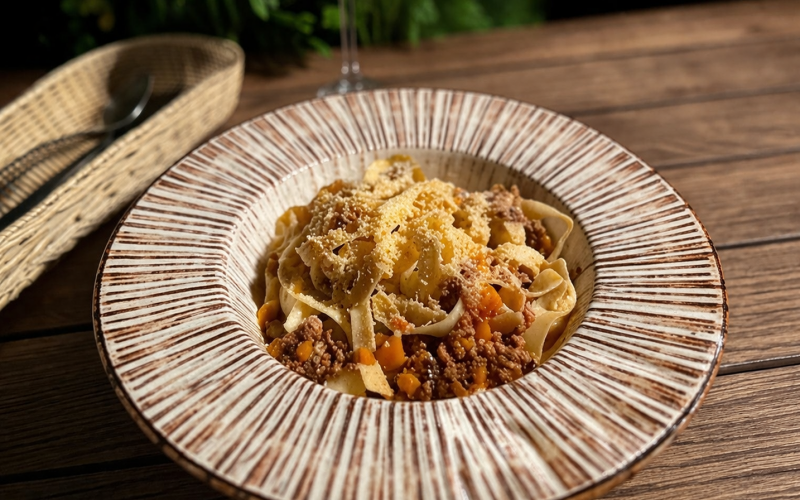 Паста «Тальятелле болоньезе»