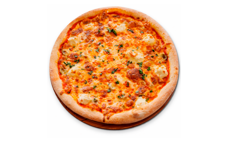 Пицца «Сальмоне» с икрой