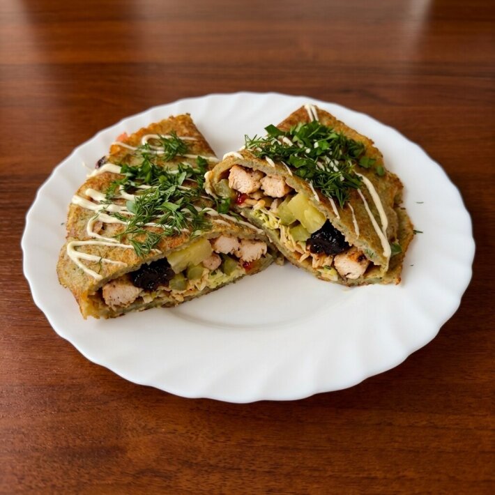 Дранич ананас с черносливом