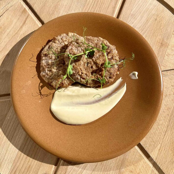 Маринованная говядина в горчичном соусе с картофелем отварным