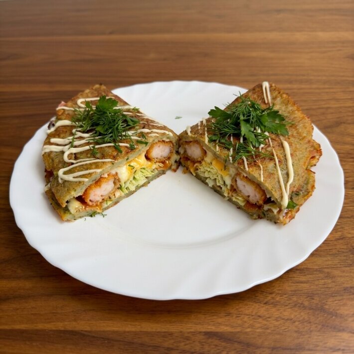 Дранич с креветками