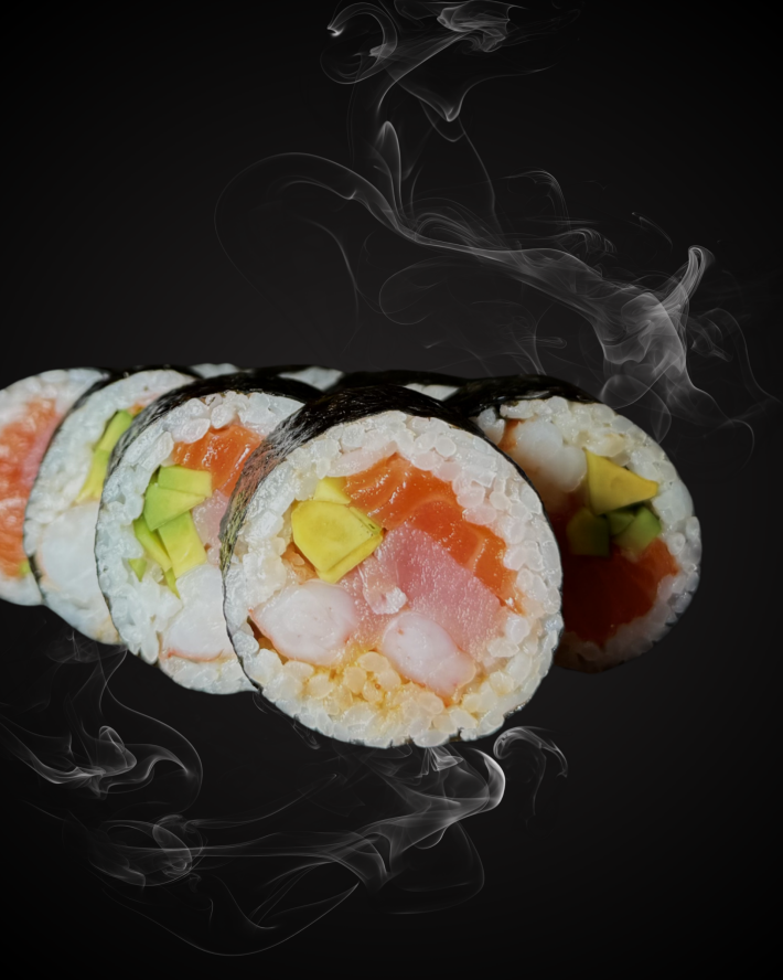 Ролл «Норимак три рыбы»