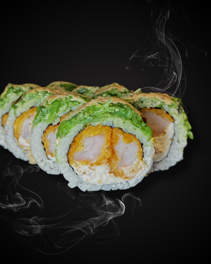 Ролл «Вакаме эби»