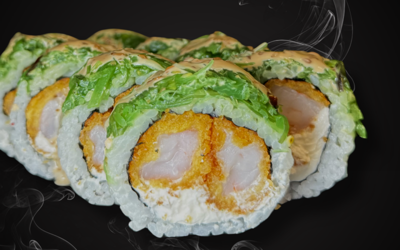 Ролл «Вакаме эби»