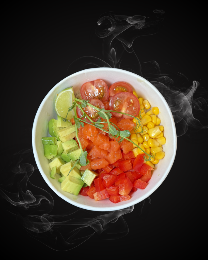 Поке с лососем