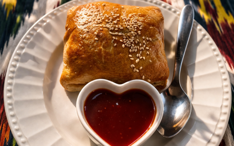 Самса с бараниной из печи
