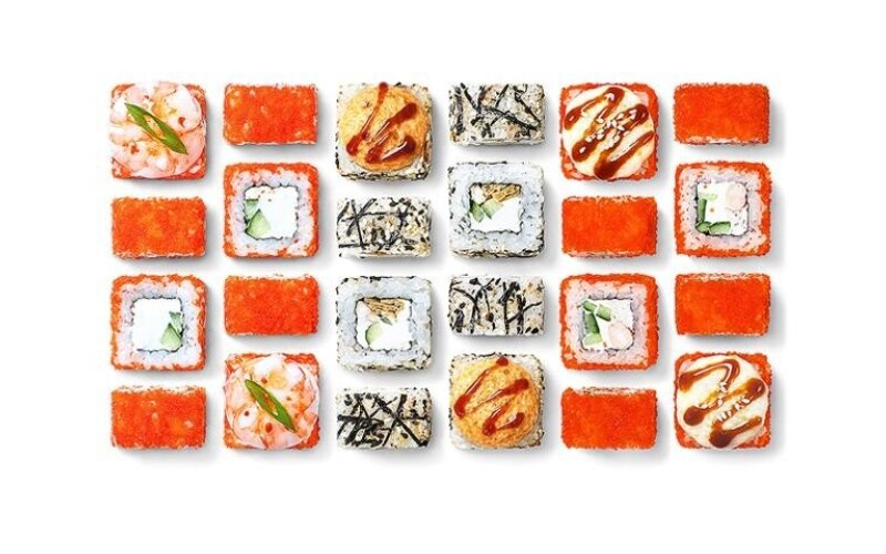 Сет «Дуэт креветки и угря»