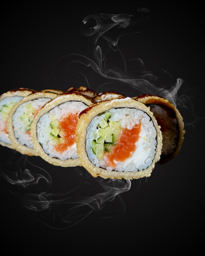 Ролл «Темпура с лососем»