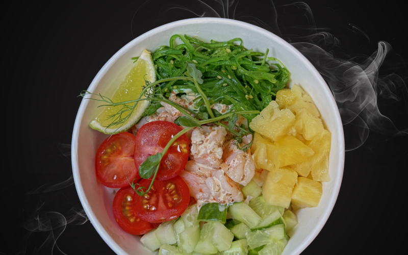 Поке с креветками