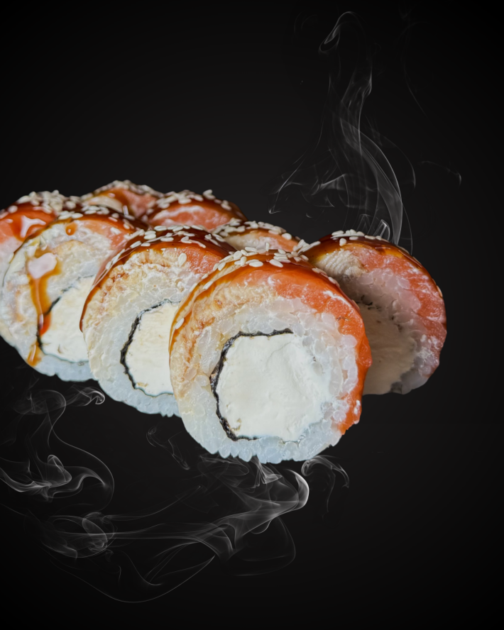 Ролл «Унаги с лососем»