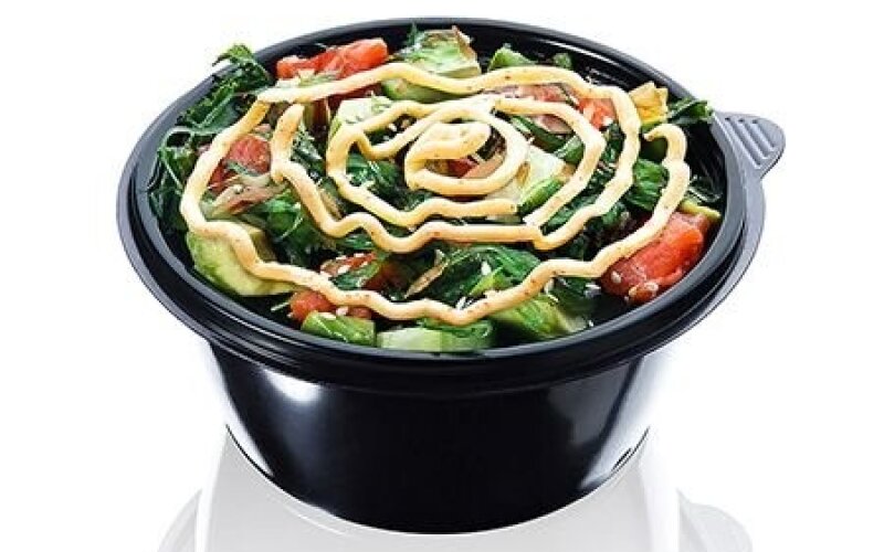 Салат с лососем