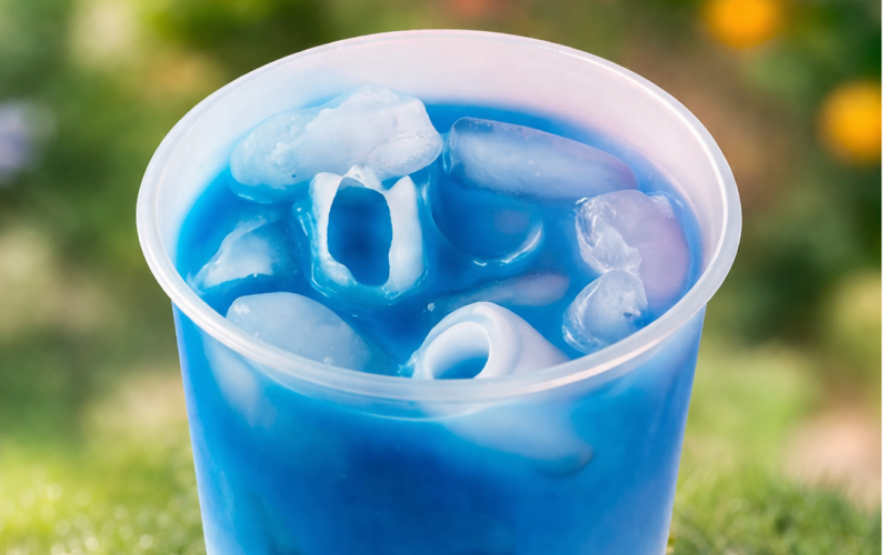 Освежающий напиток «Матча фиалка»