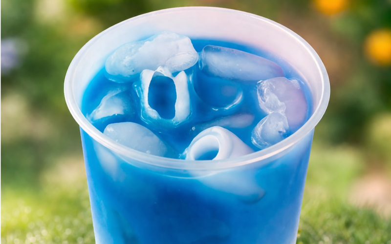 Освежающий напиток «Матча фиалка»