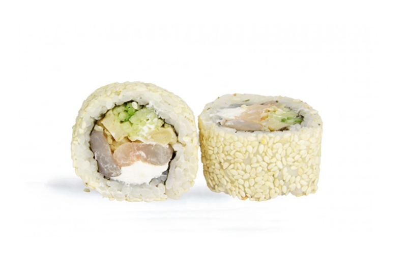 Ролл «Аляска Тамаго» с креветками