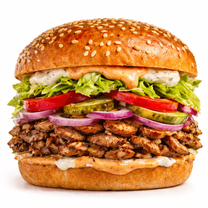 Донер бургер с телятиной