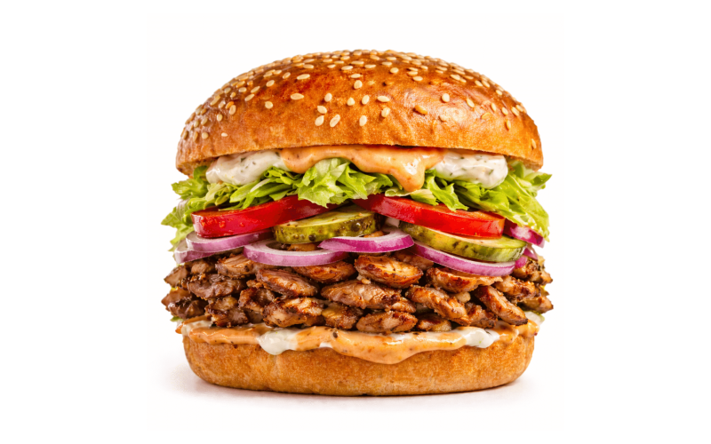 Донер бургер с телятиной