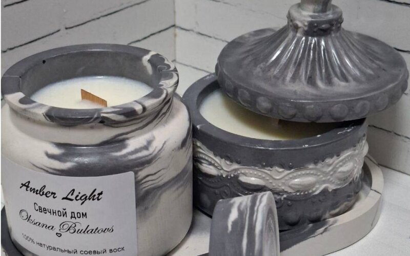 Набор свечей с подставкой