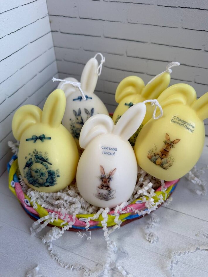 Ароматическая свеча «Пасхальный зайка»