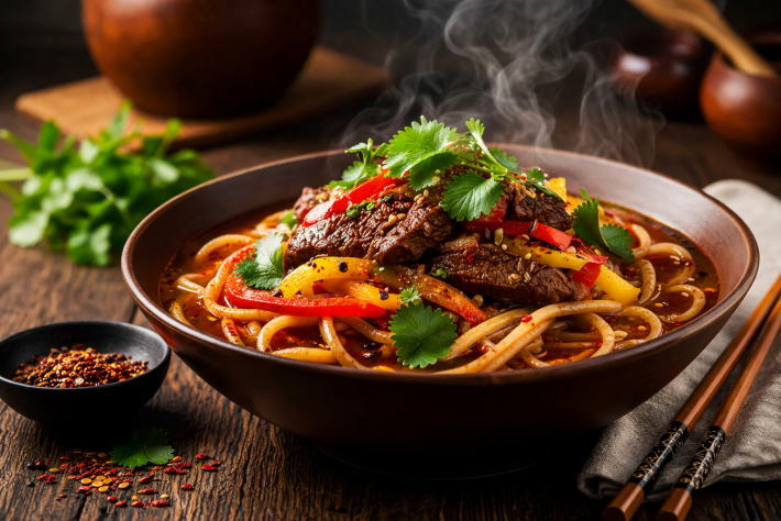 Лагман с говядиной