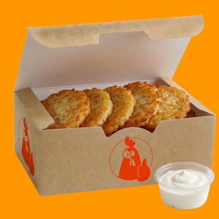 Драники со сметаной