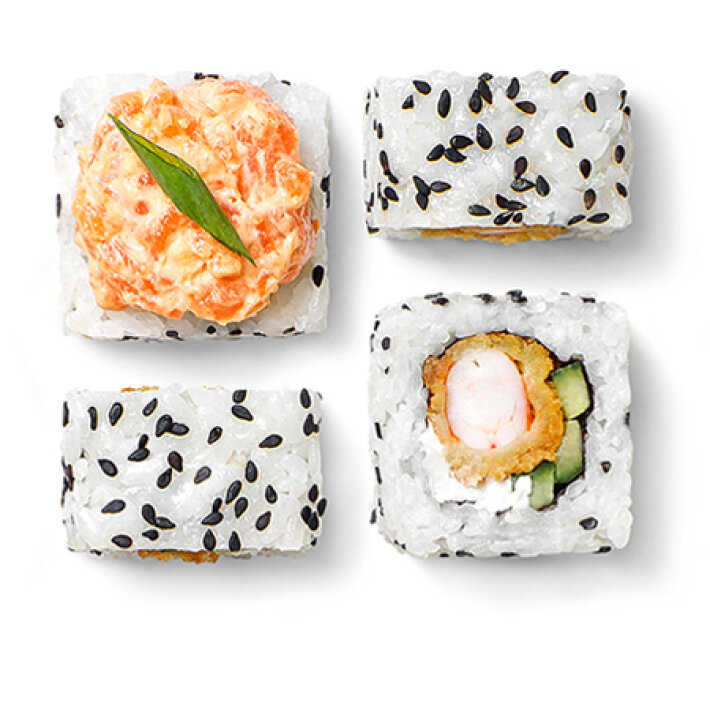 Лосось с креветкой темпура