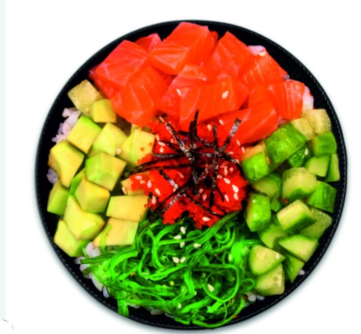 Поке с лососем