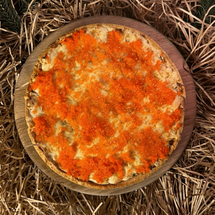 Французский киш с тунцом и икрой