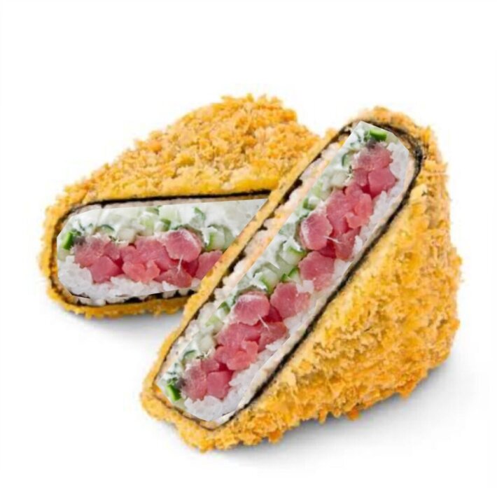 Онигири жаренный с тунцом, 1 шт.