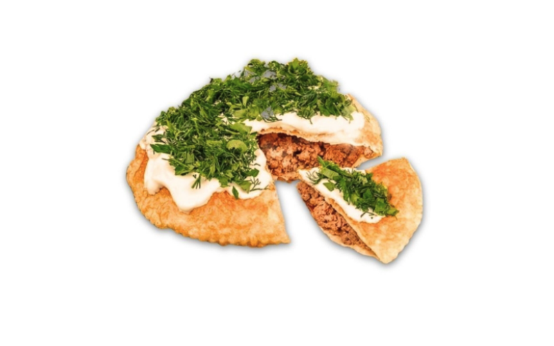 Чебурек-пирог с говядиной и свининой